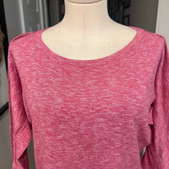 THE NORTH FACE dusty pink long sleeve sh top with bat wings - Picture 4 of 9